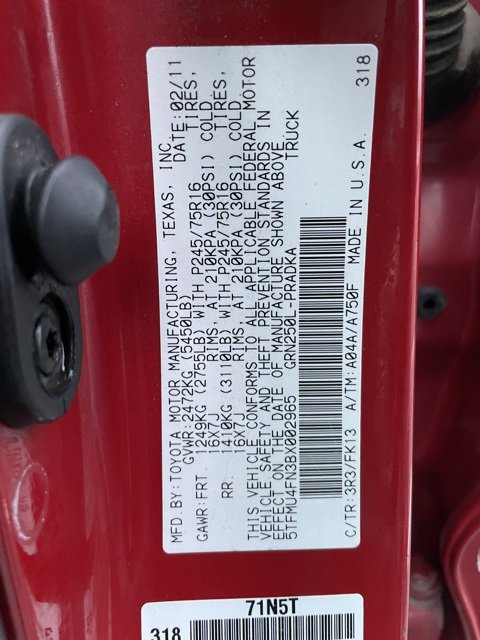 Used 2011 Toyota Tacoma 4x4 Double Cab image 32