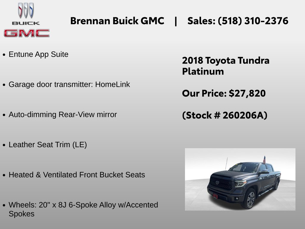 Used 2018 Toyota Tundra Platinum AWD/4WD image 12