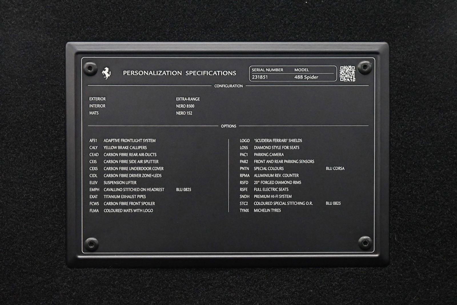 Used 2018 Ferrari 488 Spider Blu Corsa image 62