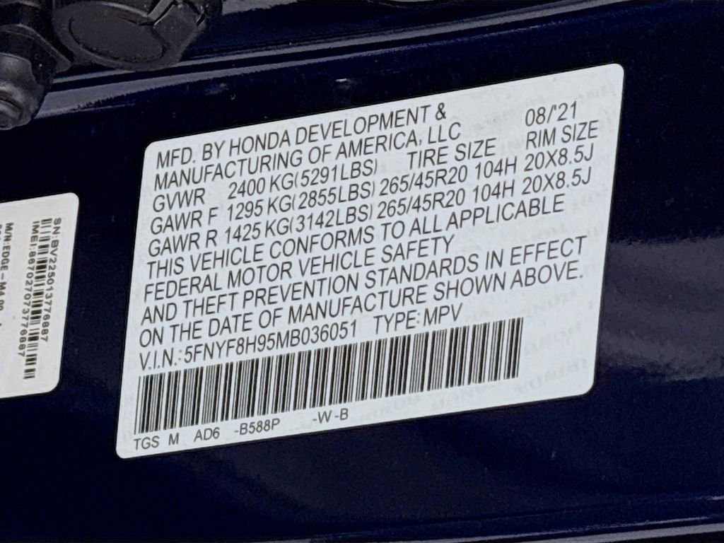 Used 2021 Honda Passport Touring image 37