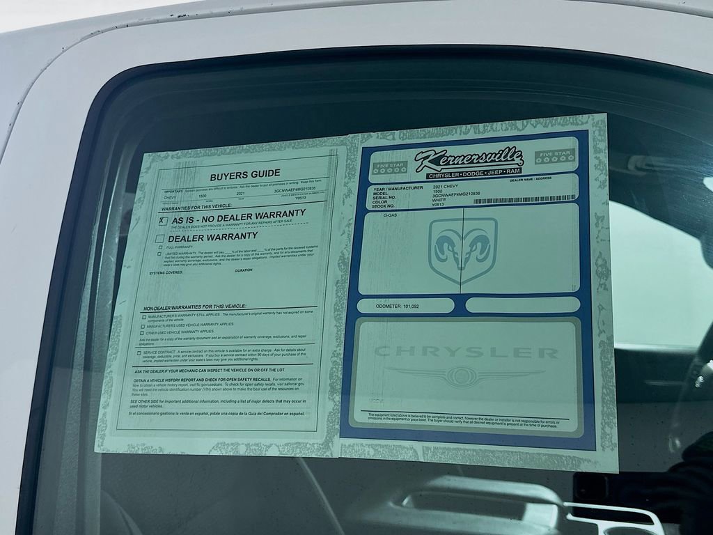 Used 2021 Chevrolet Silverado 1500 W/T w/ WT Fleet Convenience Package image 33