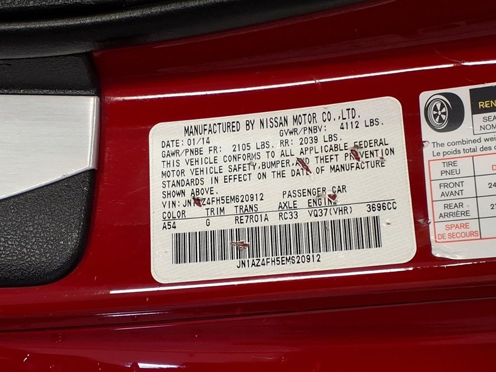 Used 2014 Nissan 370Z Touring Roadster w/ Sport Pkg w/ Sport Package RWD image 21