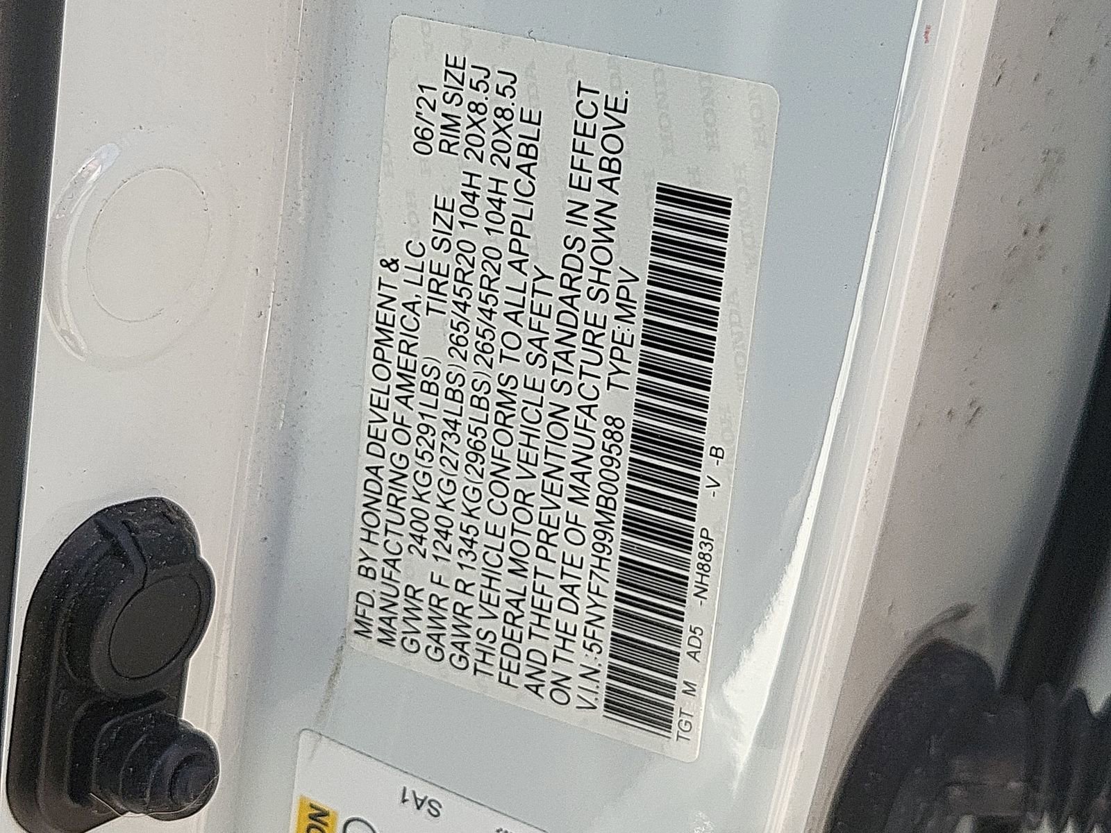 Certified 2021 Honda Passport Touring image 25