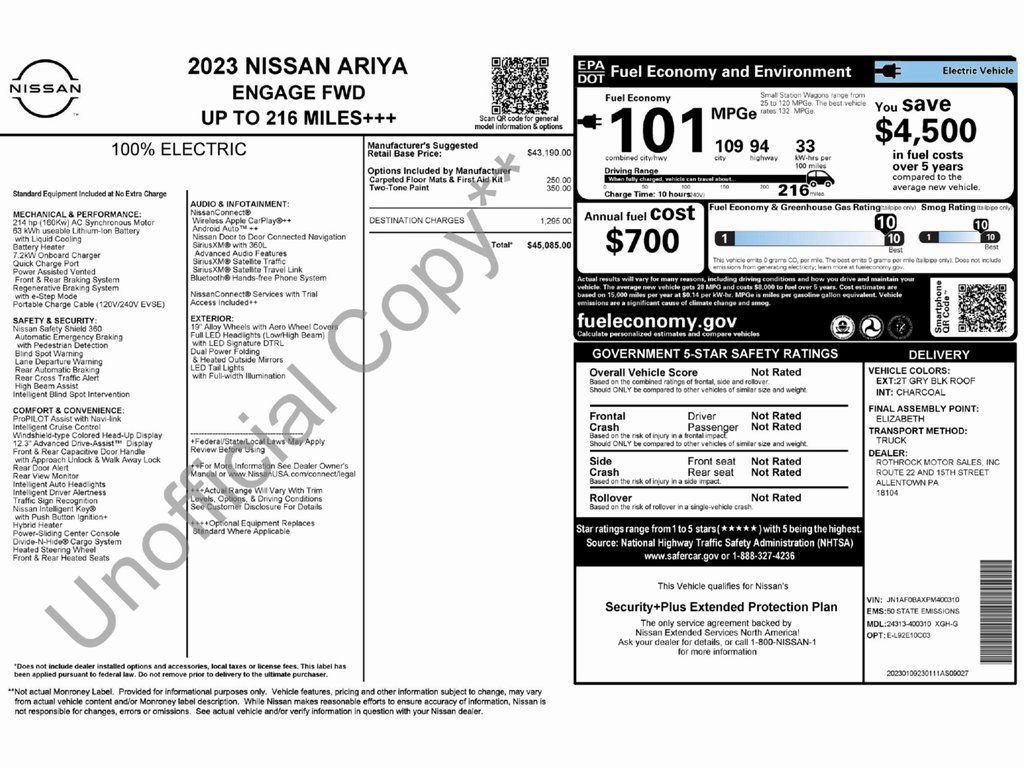 Used 2023 Nissan Ariya FWD image 2