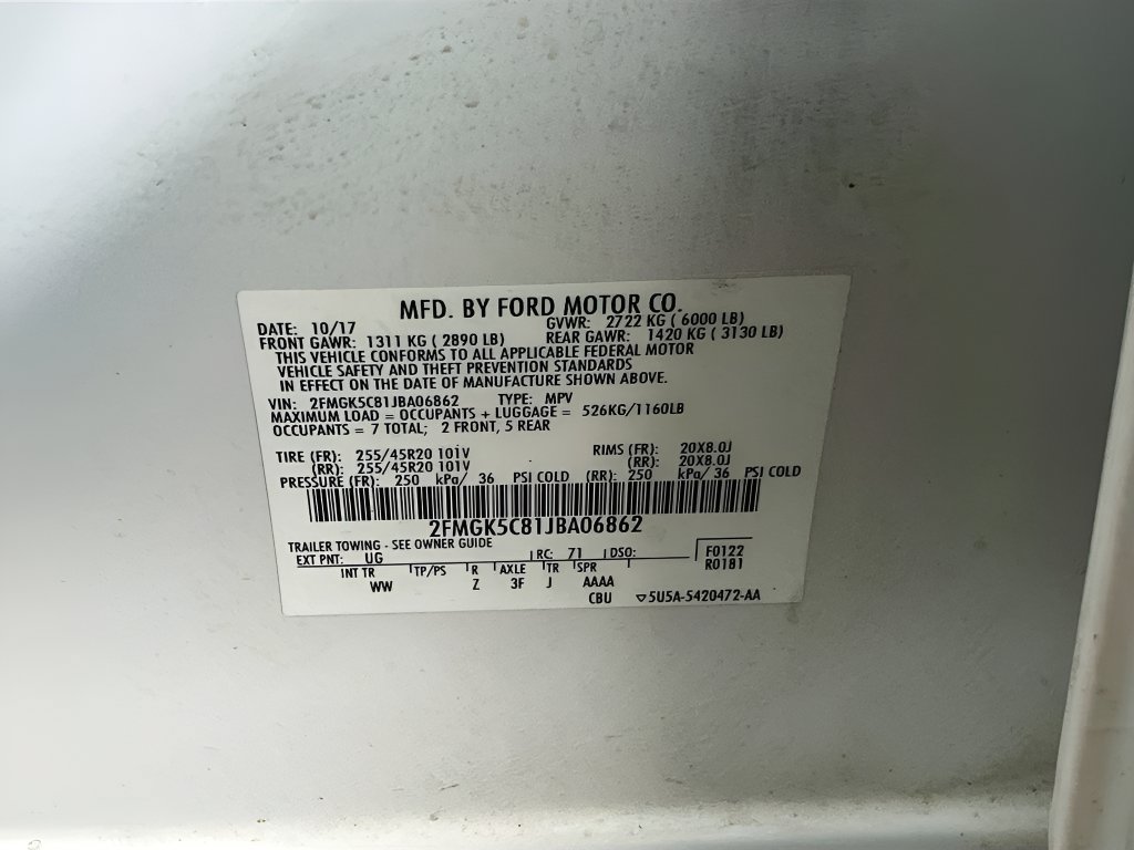Used 2018 Ford Flex SEL w/ Equipment Group 202A FWD image 33