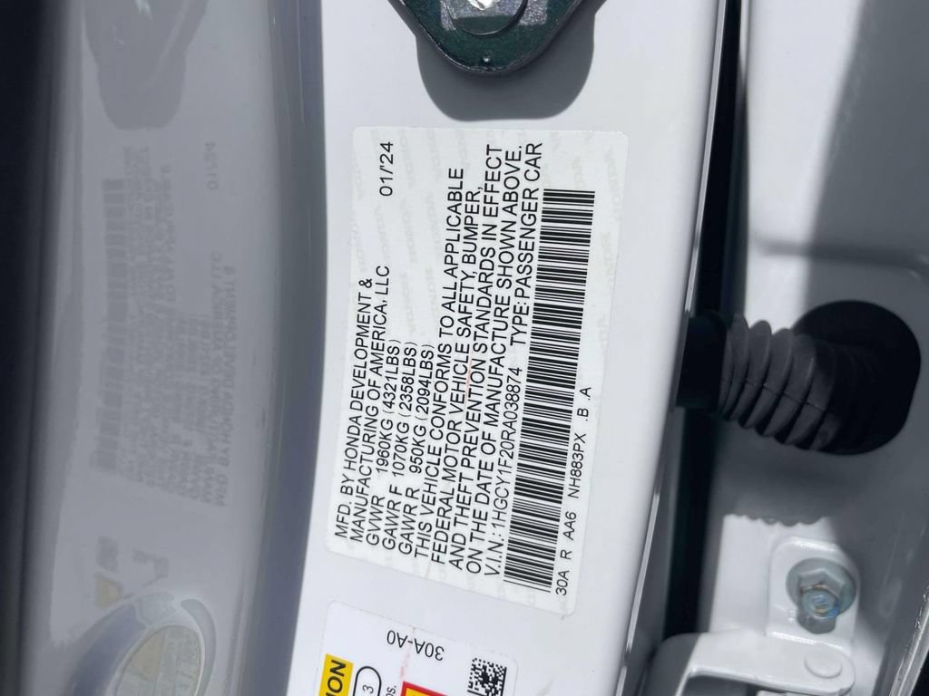 Certified 2024 Honda Accord LX image 19