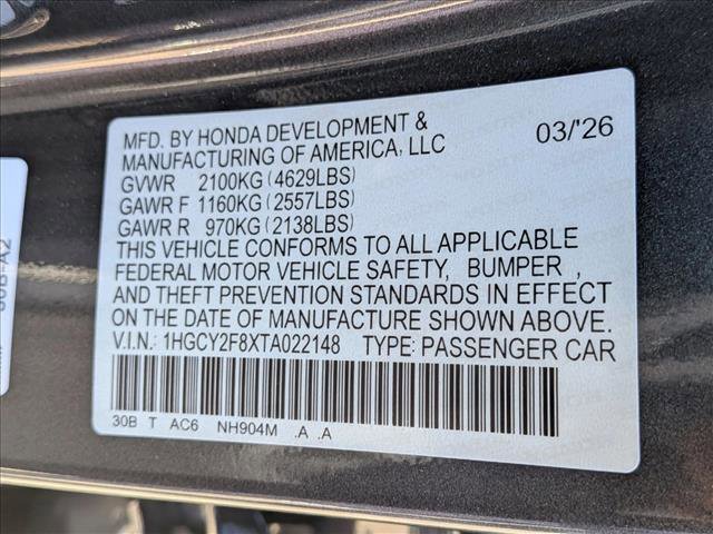 New 2026 Honda Accord Touring image 19