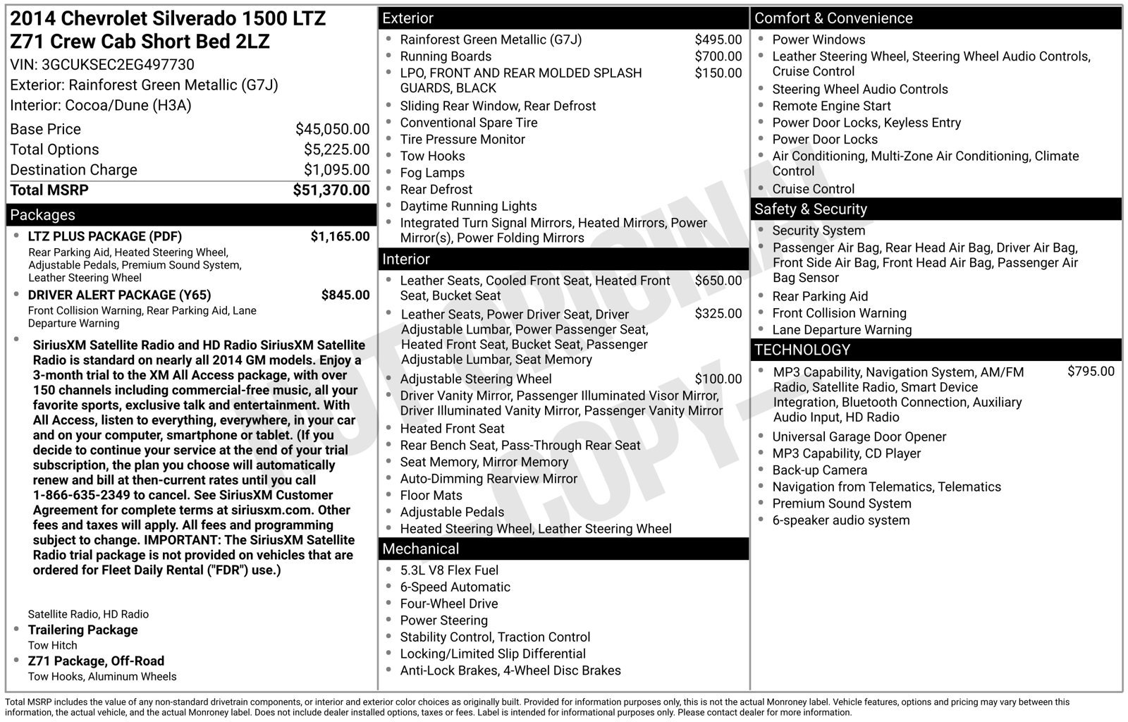 Used 2014 Chevrolet Silverado 1500 LTZ Z71 w/ LTZ Plus Package AWD/4WD image 8