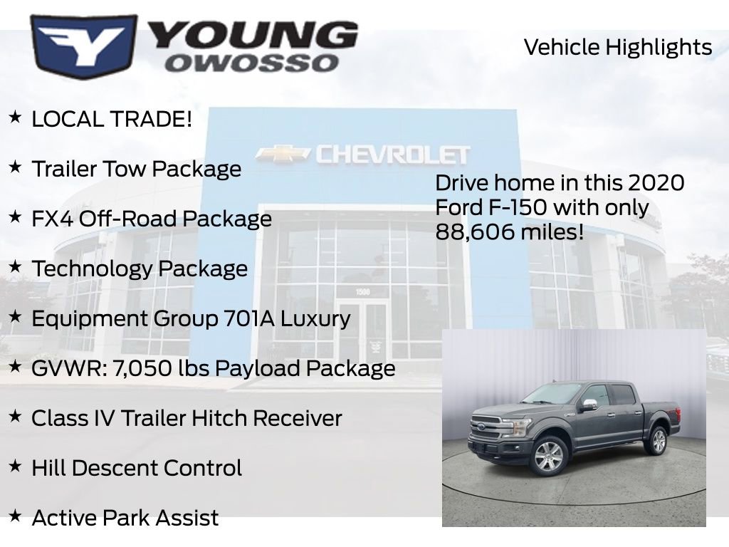 Used 2020 Ford F150 Platinum w/ Equipment Group 701A Luxury image 8