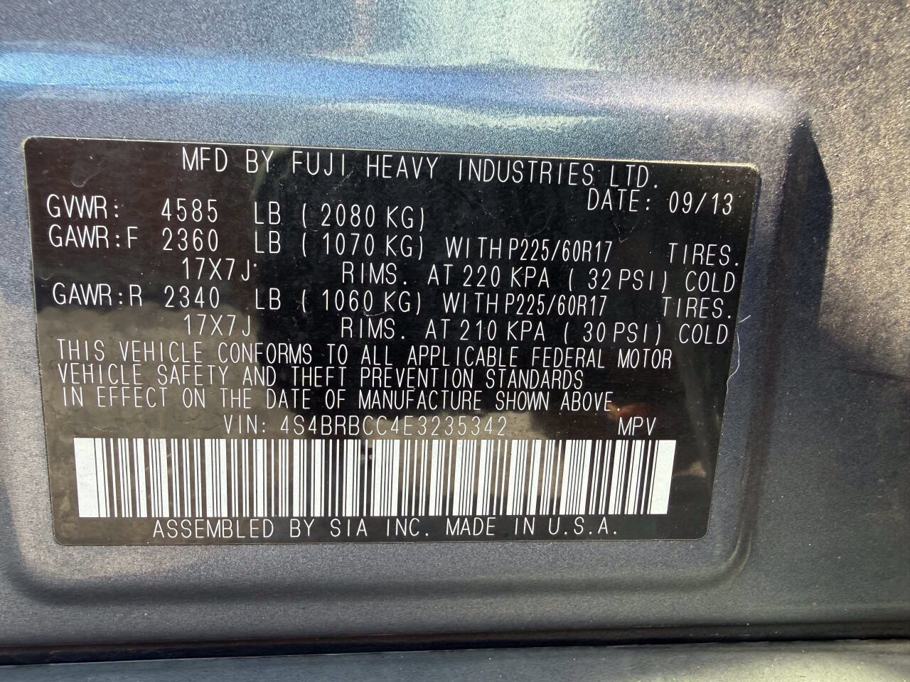 Used 2014 Subaru Outback 2.5i Premium w/ Popular Package #3 AWD/4WD image 29