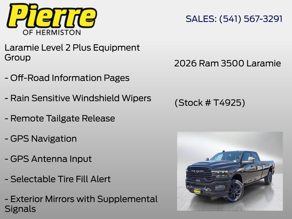 New 2026 RAM 3500 Laramie AWD/4WD image 12