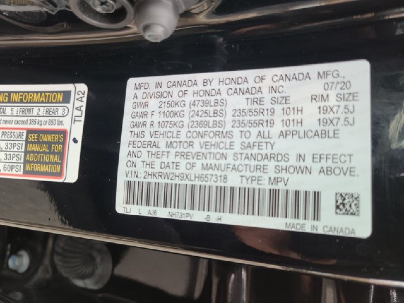 Used 2020 Honda CR-V Touring image 24