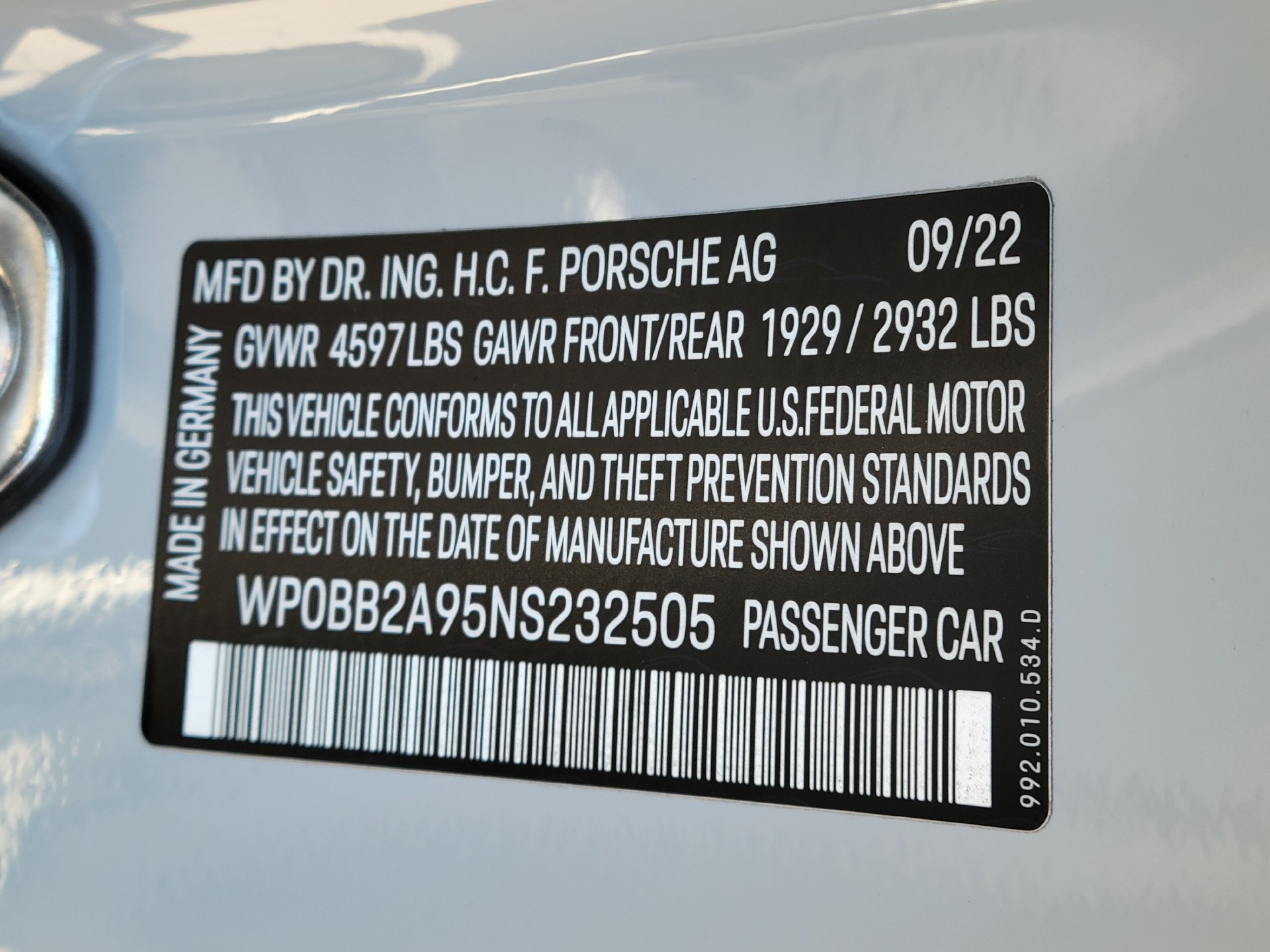 Certified 2022 Porsche 911 Targa 4 GTS AWD/4WD image 34