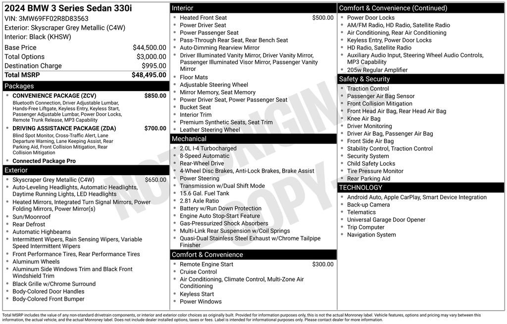 Used 2024 BMW 330i Sedan w/ Convenience Package image 35