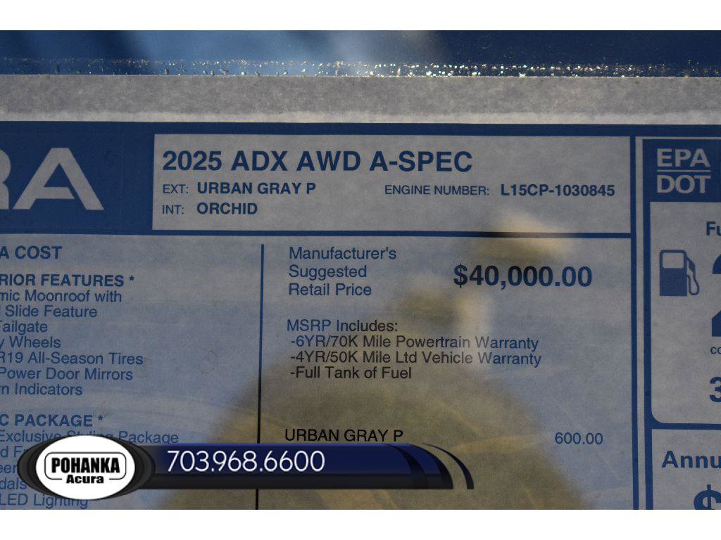 New 2025 Acura ADX A-Spec image 38