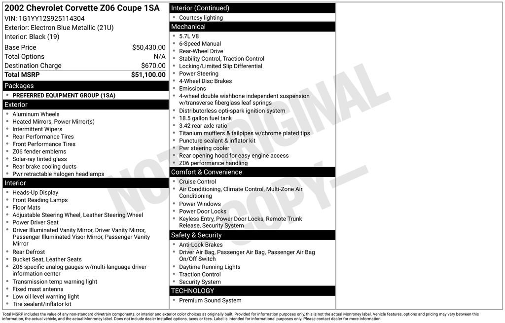 Used 2002 Chevrolet Corvette Z06 RWD image 25