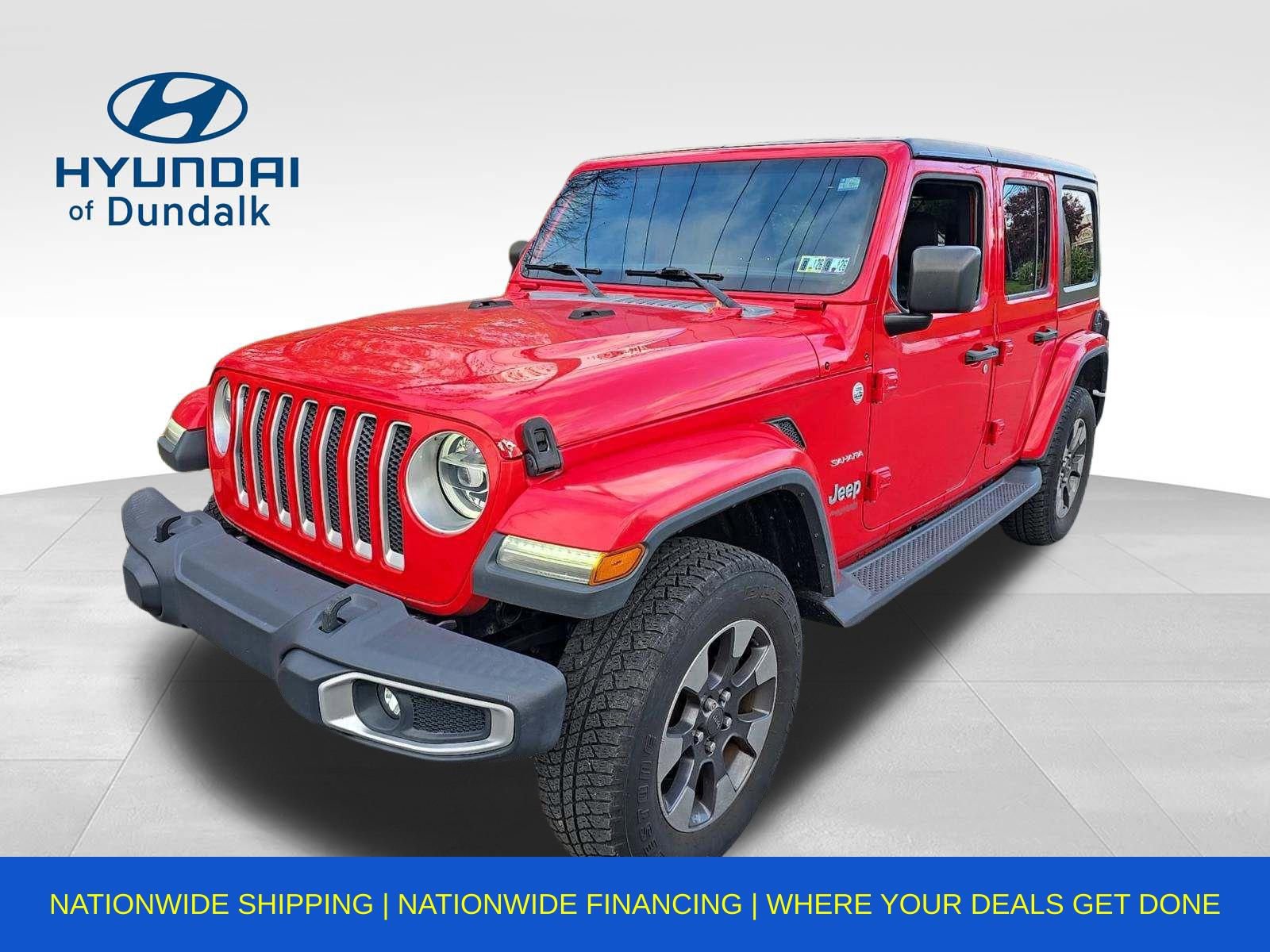 Used 2018 Jeep Wrangler Unlimited Sahara w/ Cold Weather Group image 1