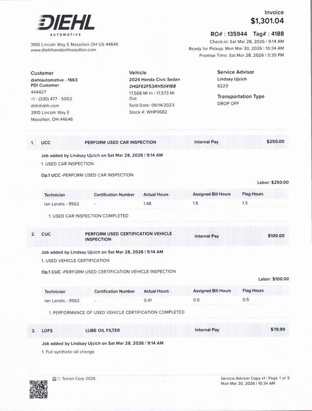 Used 2024 Honda Civic Sport image 30