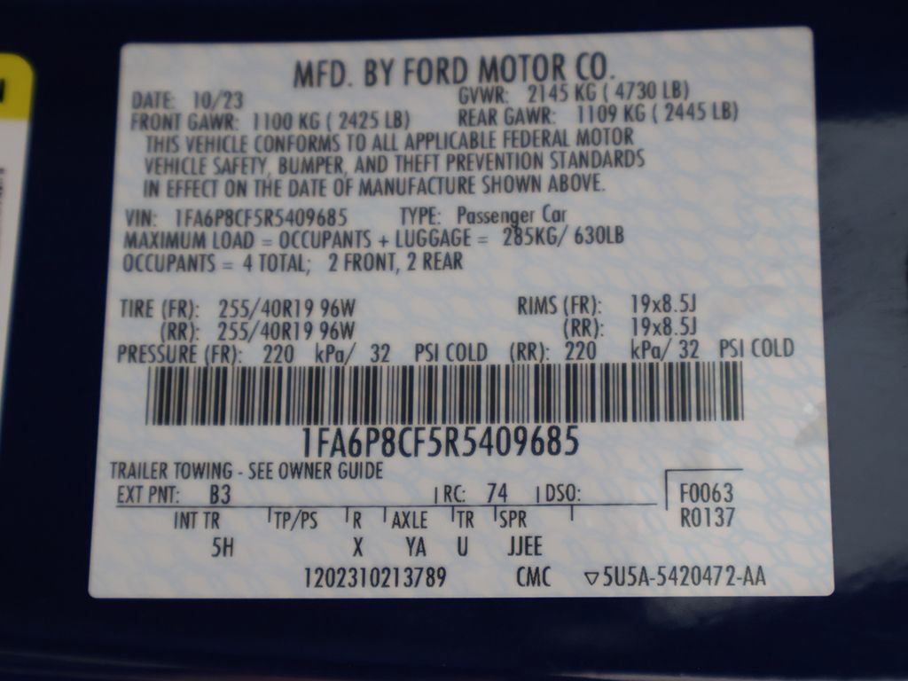 Used 2024 Ford Mustang GT Premium image 55