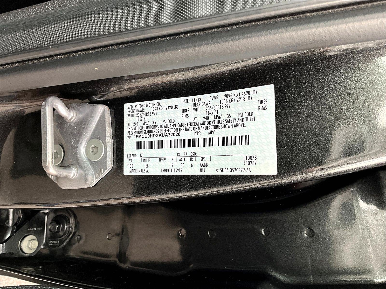 Used 2019 Ford Escape SEL FWD image 19