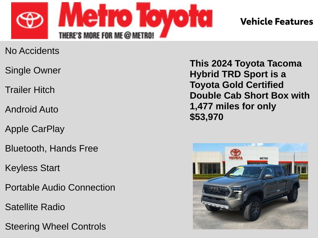 Certified 2024 Toyota Tacoma TRD Sport image 16