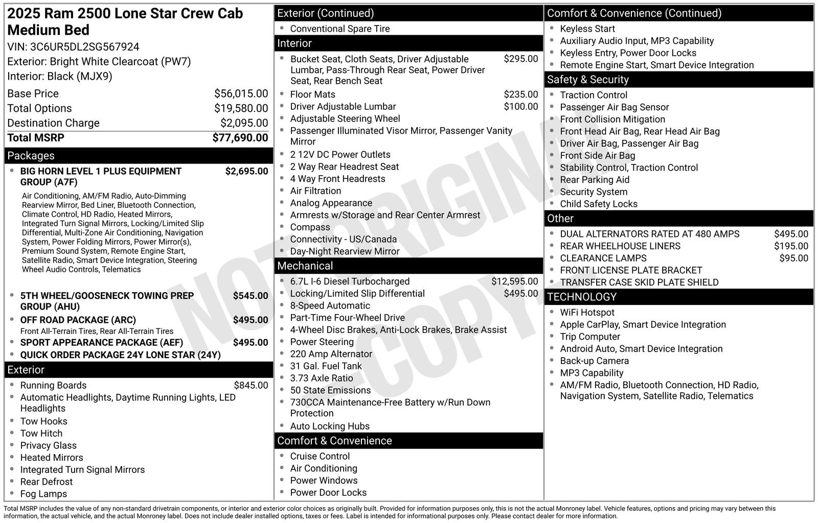 New 2025 RAM 2500 Lone Star image 37