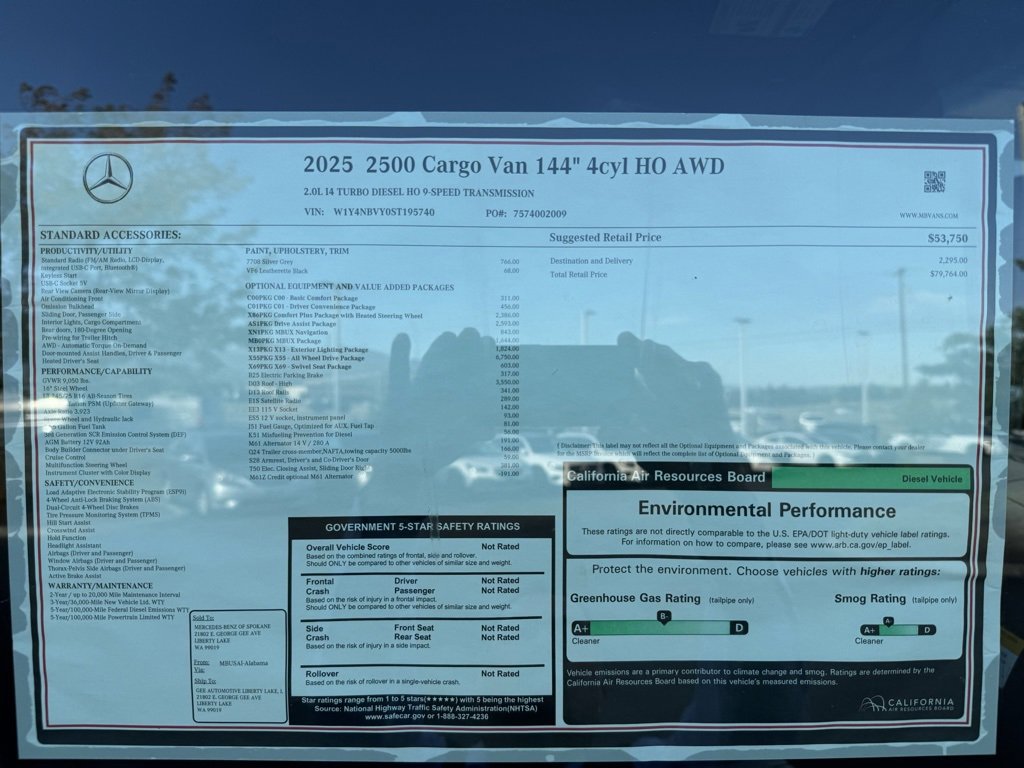 New 2025 Mercedes-Benz Sprinter 2500 image 18