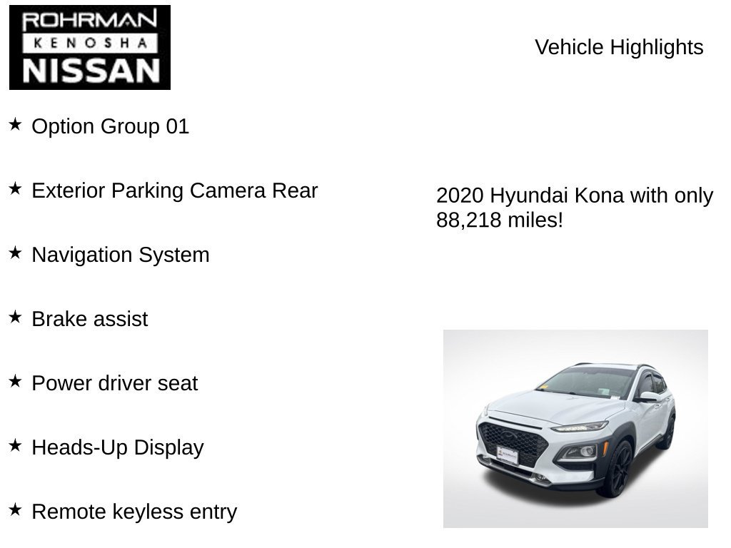 Used 2020 Hyundai Kona Ultimate AWD/4WD image 7