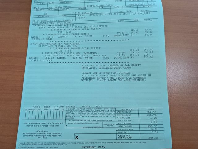 Certified 2025 Honda Civic LX image 34