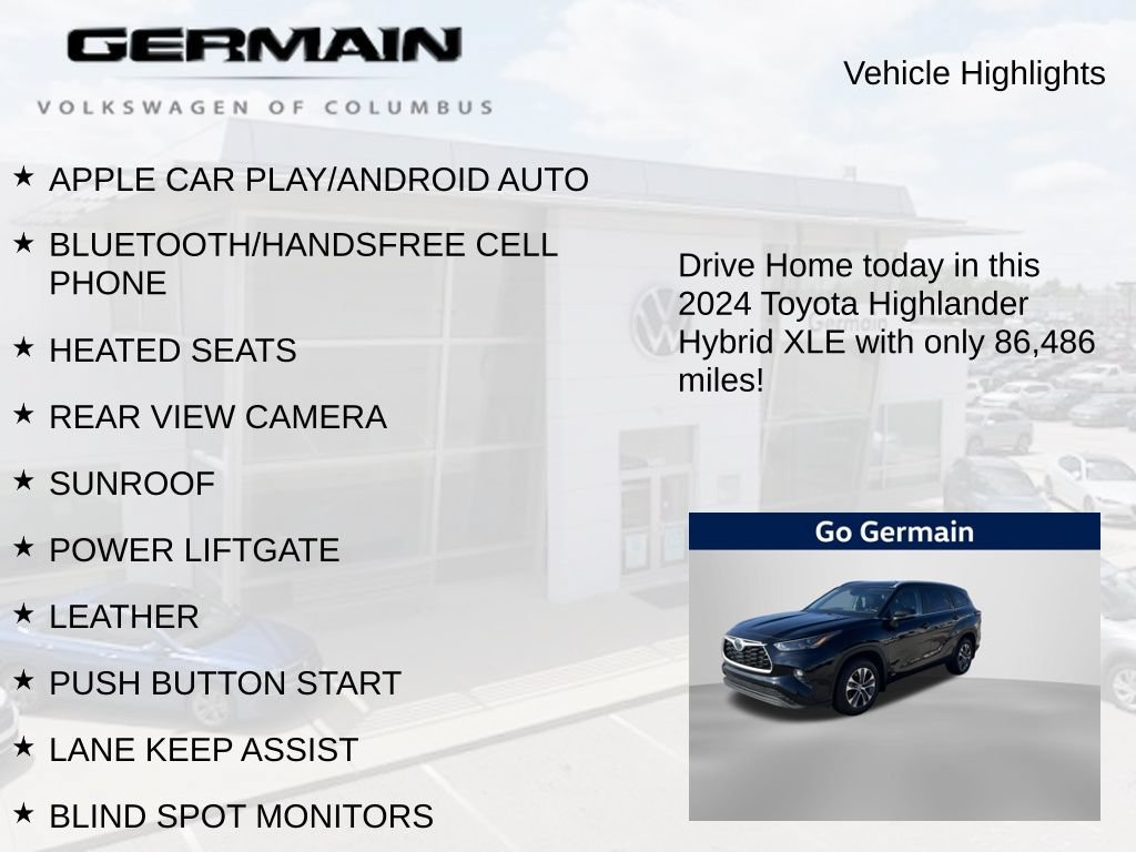 Used 2024 Toyota Highlander XLE AWD/4WD image 5