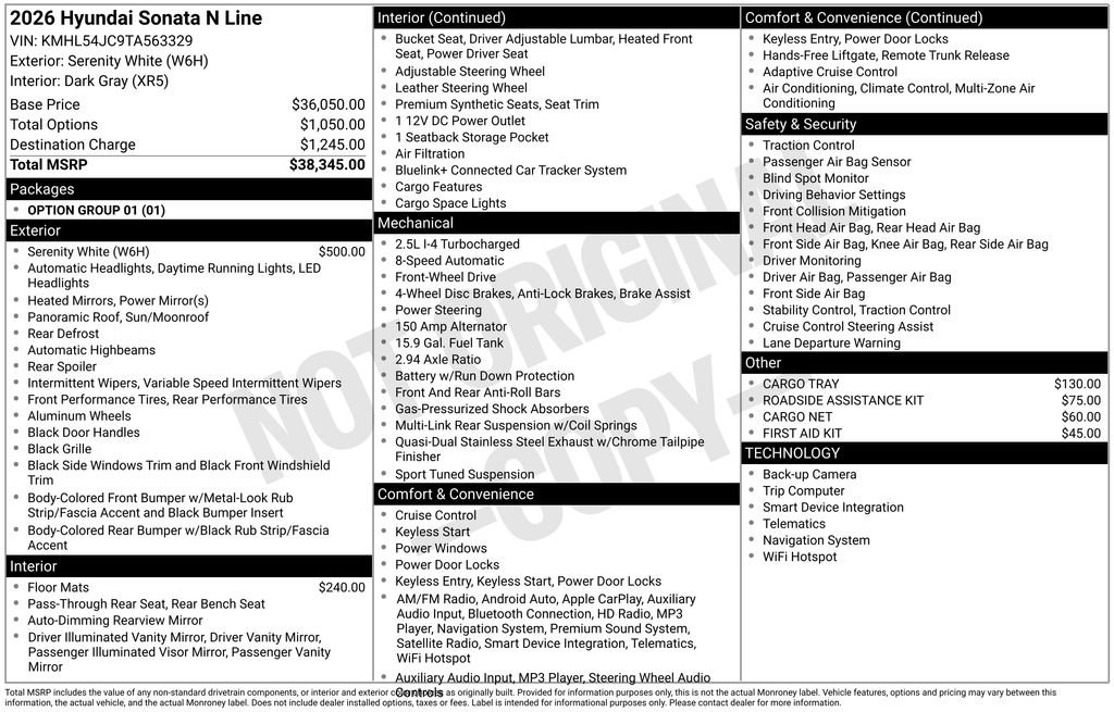 New 2026 Hyundai Sonata N Line image 21