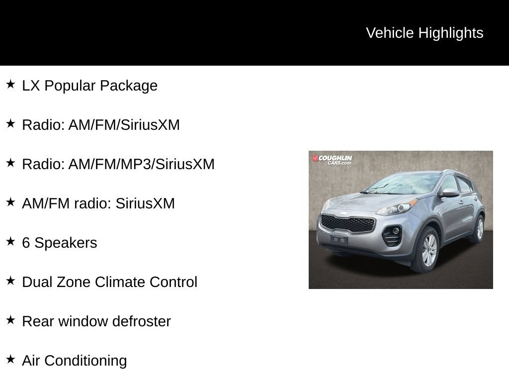 Used 2019 Kia Sportage LX w/ LX Popular Package AWD/4WD image 2