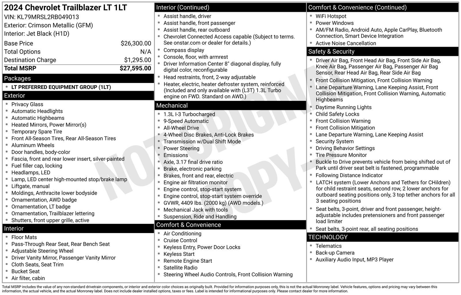 Used 2024 Chevrolet TrailBlazer LT image 35