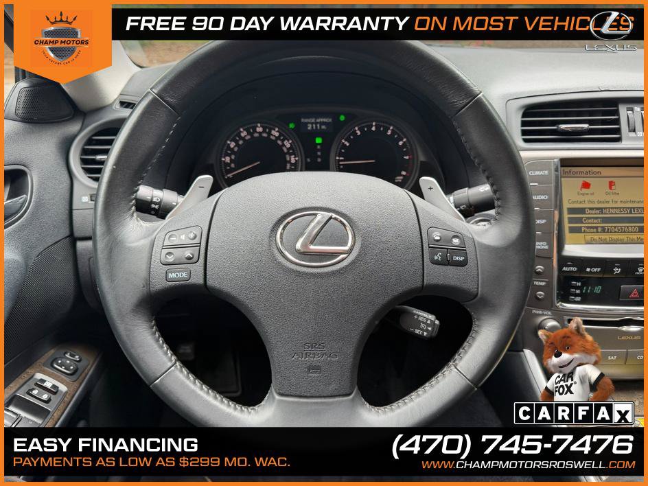 Used 2010 Lexus IS 250 w/ Preferred Accessory Package RWD image 23