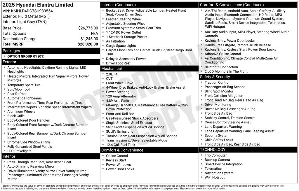 Used 2025 Hyundai Elantra Limited image 12