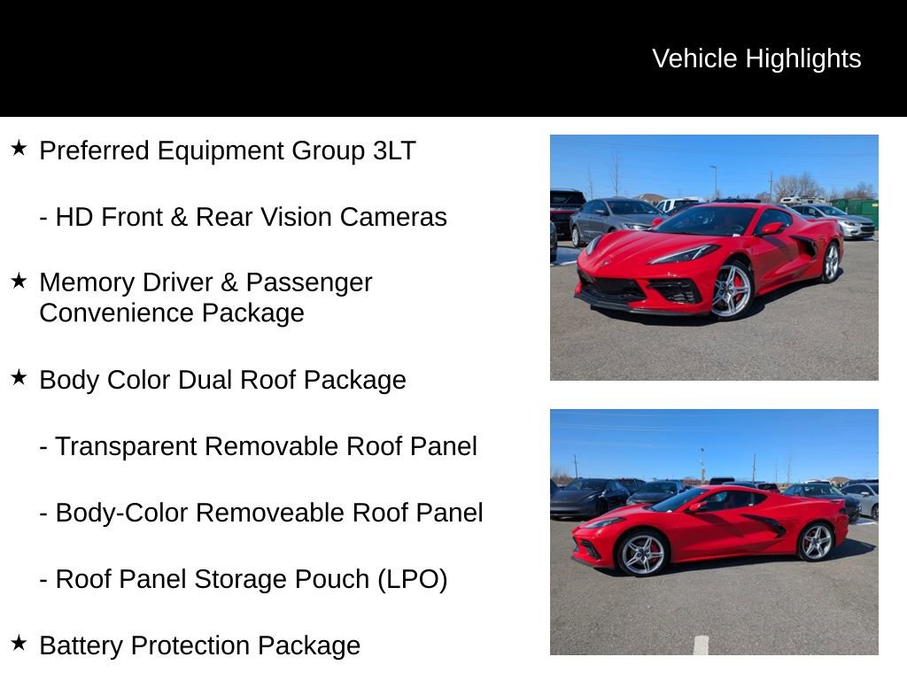 Used 2020 Chevrolet Corvette Stingray Premium Cpe w/ 3LT Preferred Equipment Group image 15