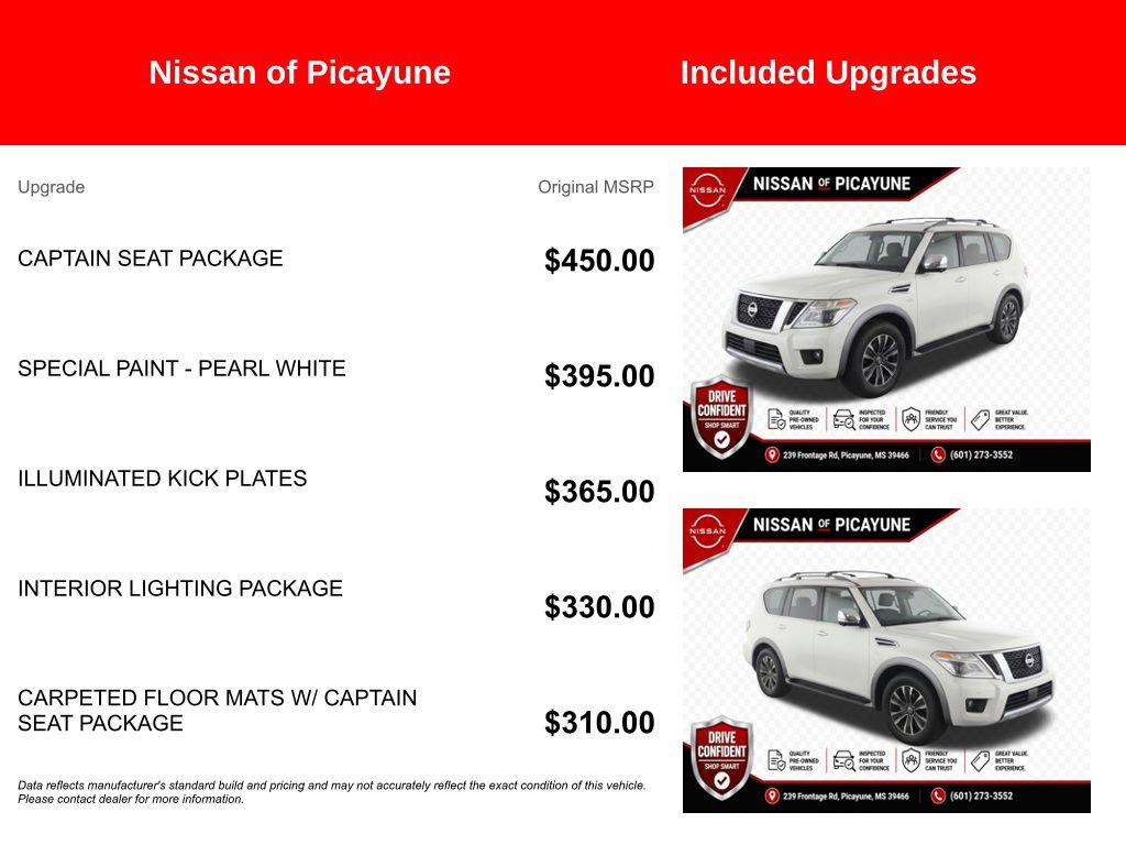 Used 2018 Nissan Armada Platinum w/ Captain Seat Package RWD image 7