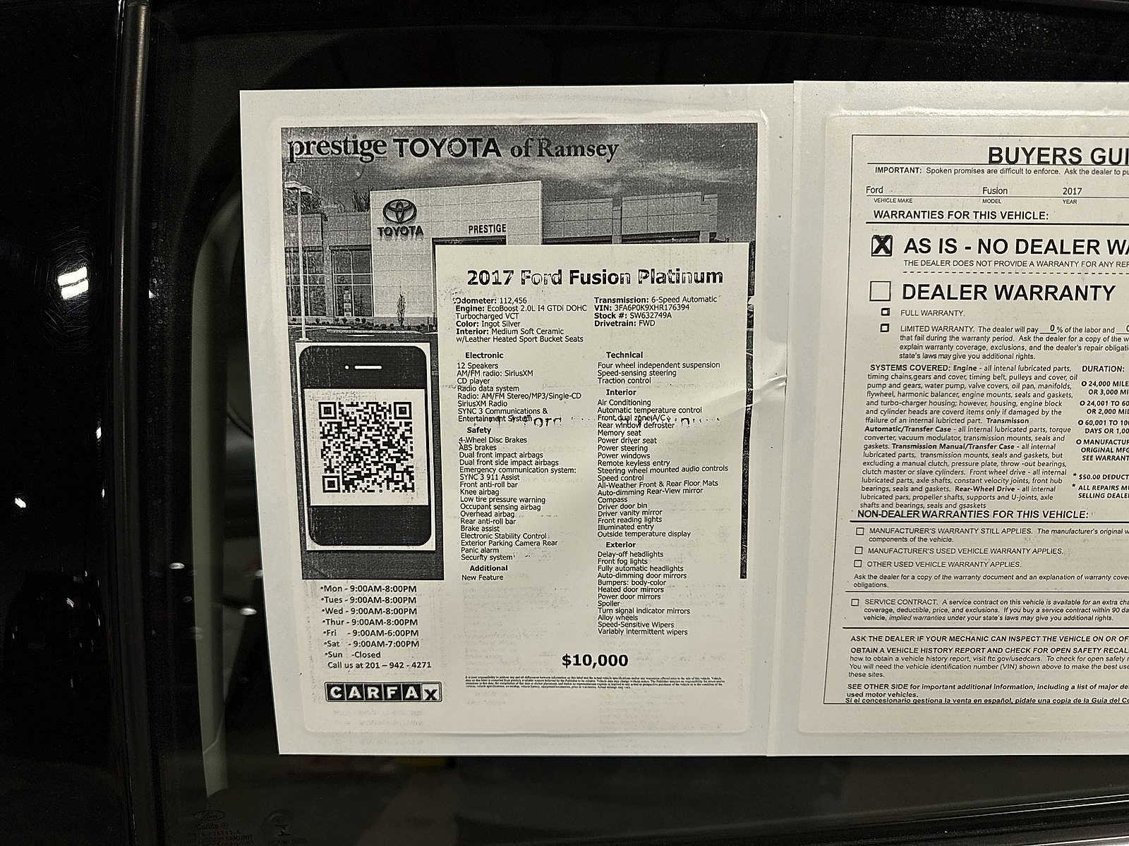 Used 2017 Ford Fusion Platinum image 12