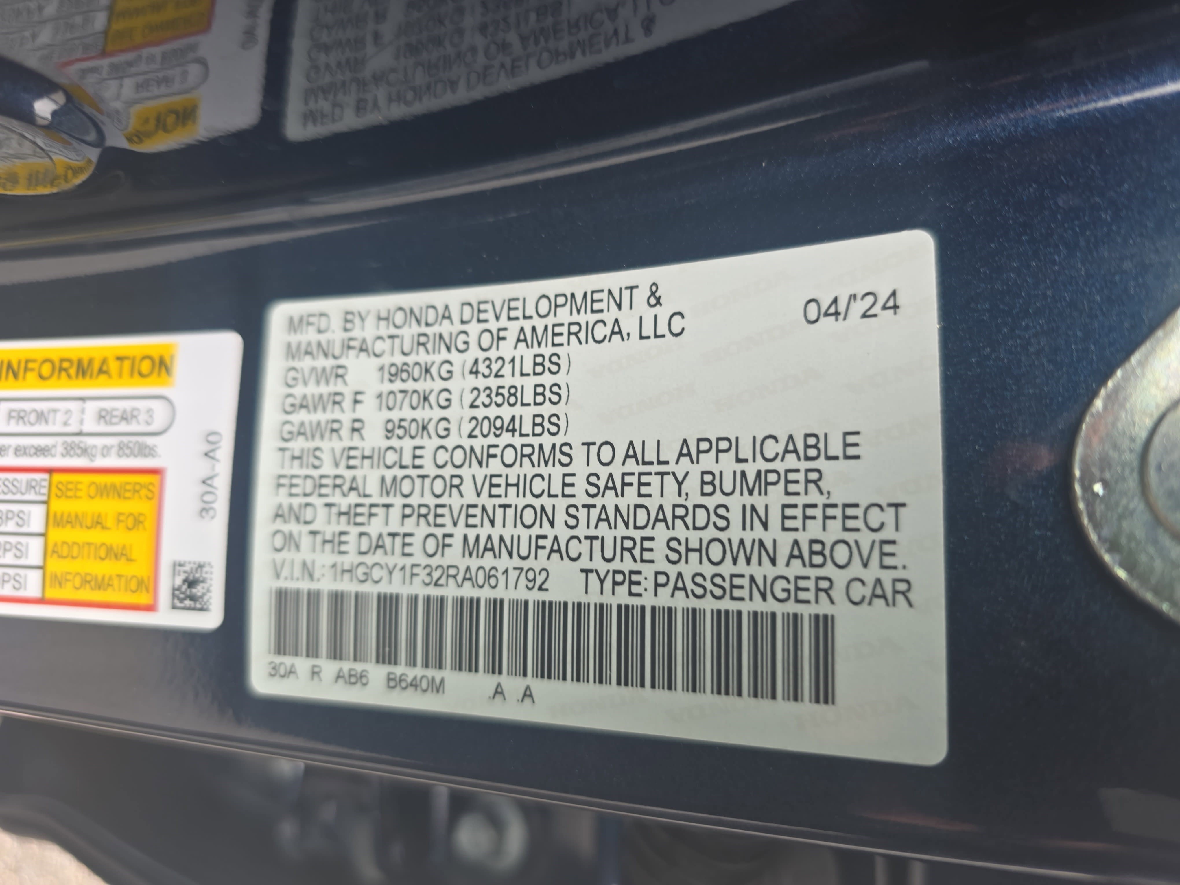 Used 2024 Honda Accord EX image 34