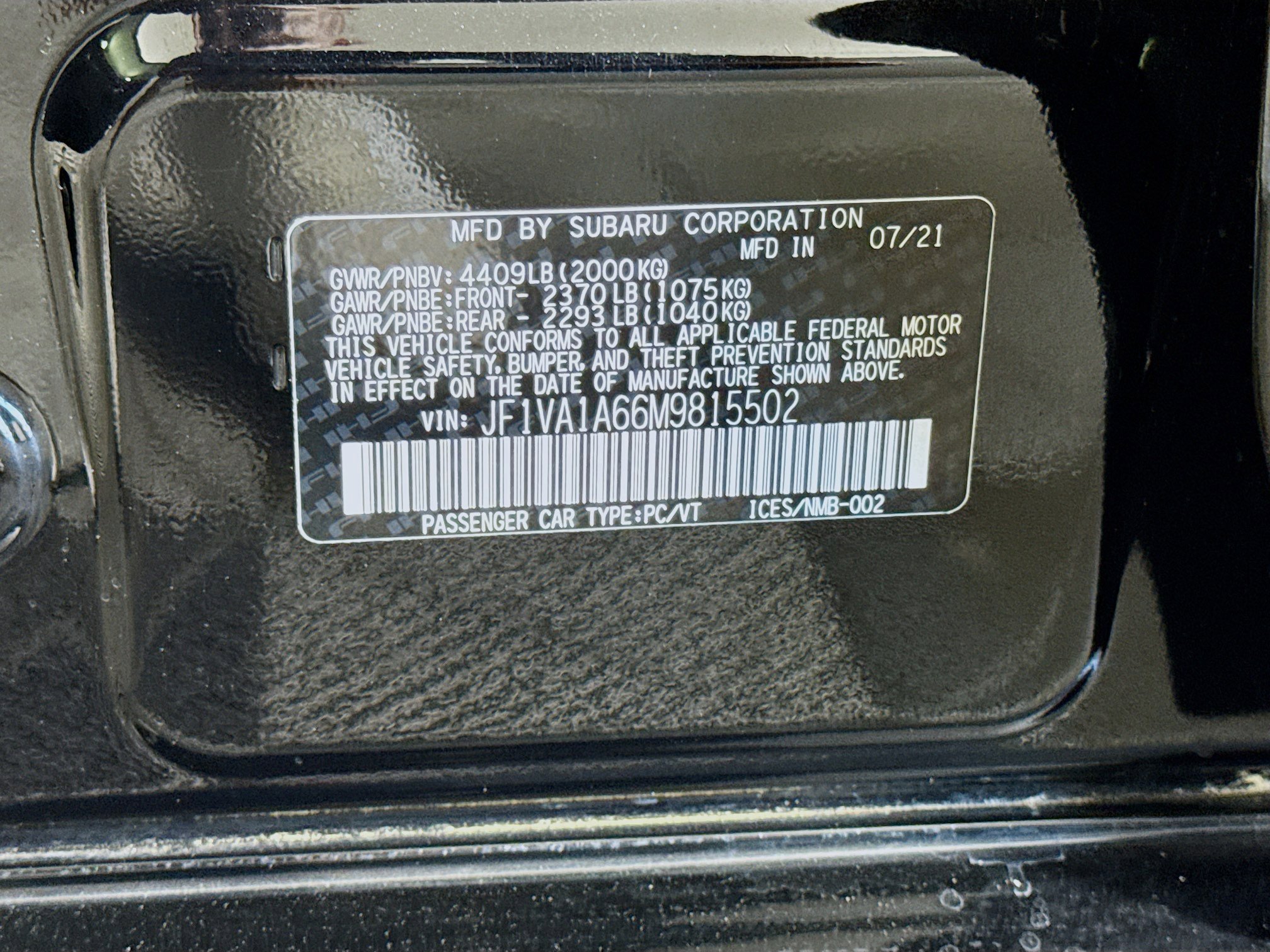 Used 2021 Subaru WRX image 39