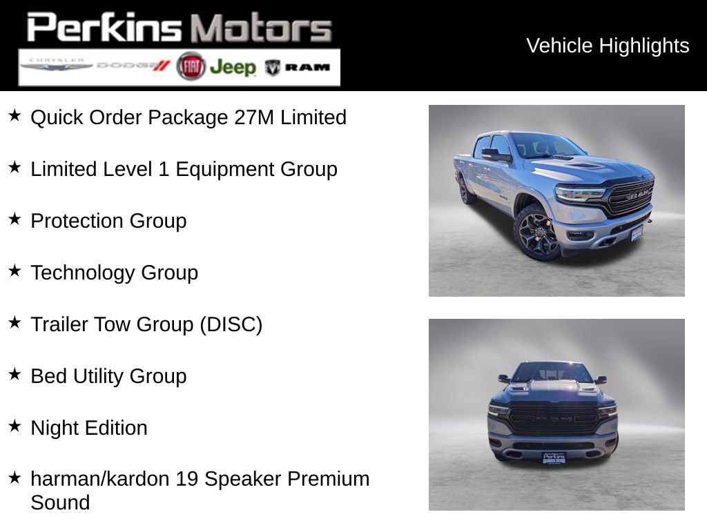 Used 2021 RAM 1500 Limited w/ Night Edition image 2