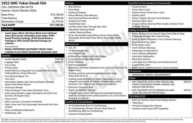 Used 2022 GMC Yukon Denali image 34