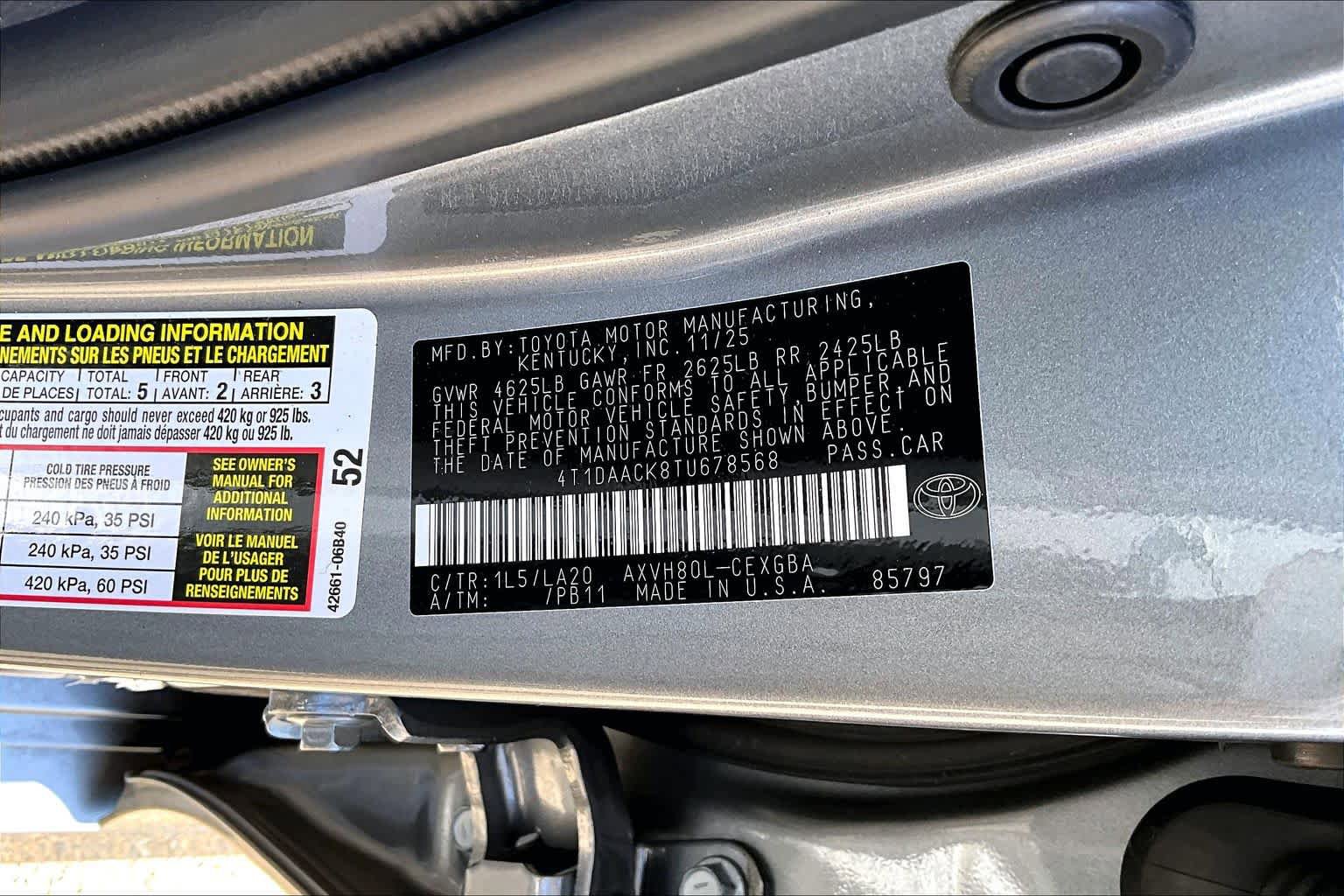 Used 2026 Toyota Camry XLE FWD image 36