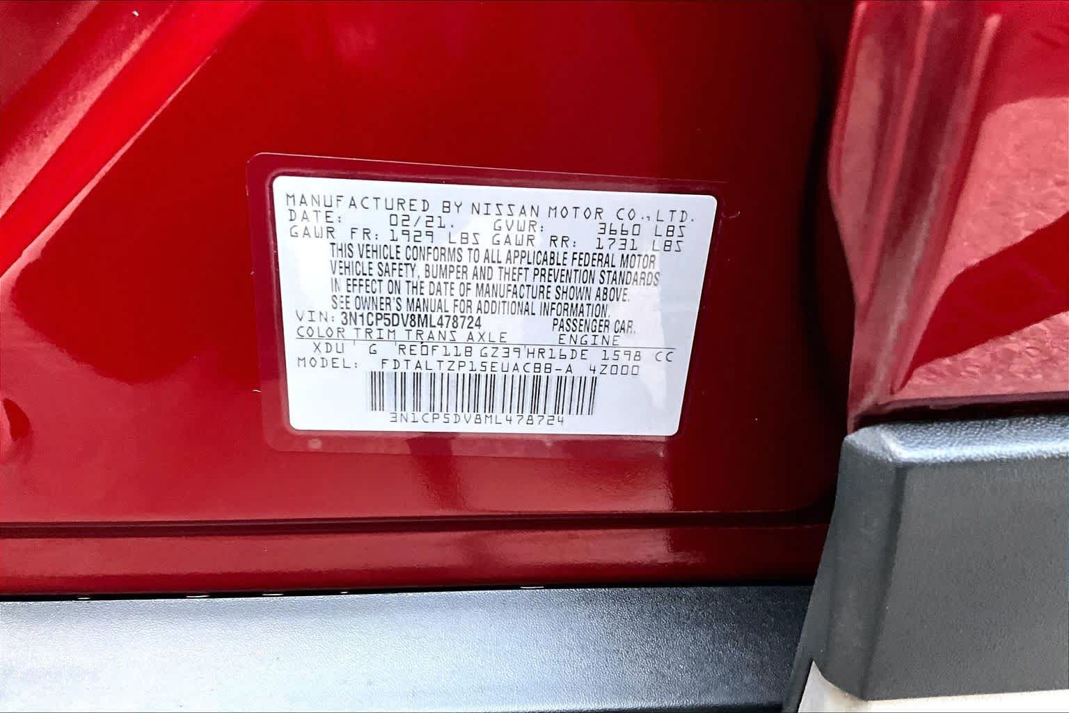 Certified 2021 Nissan Kicks SR w/ SR Premium Package FWD image 33