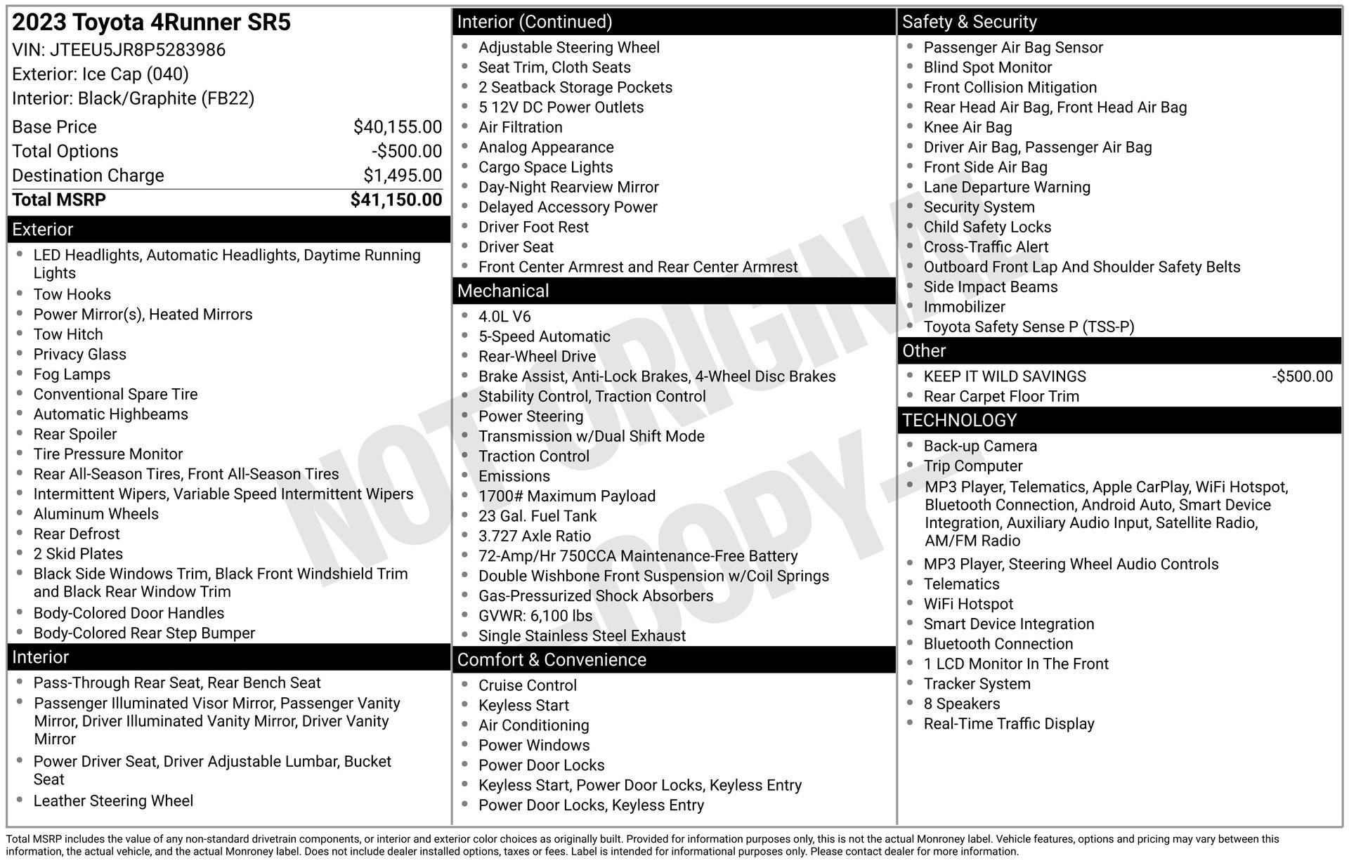 Certified 2023 Toyota 4Runner SR5 RWD image 24