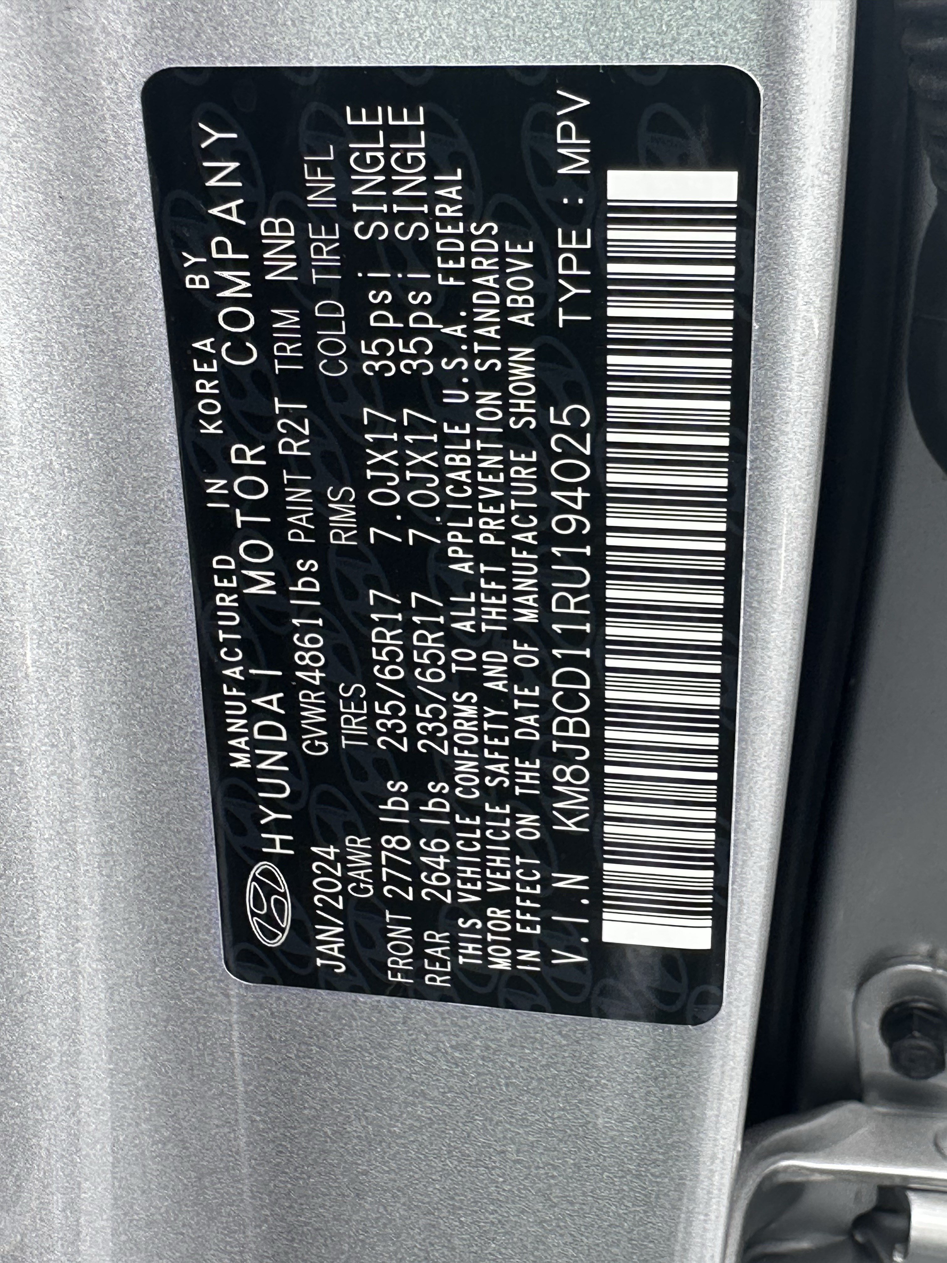 Used 2024 Hyundai Tucson Blue AWD/4WD image 33