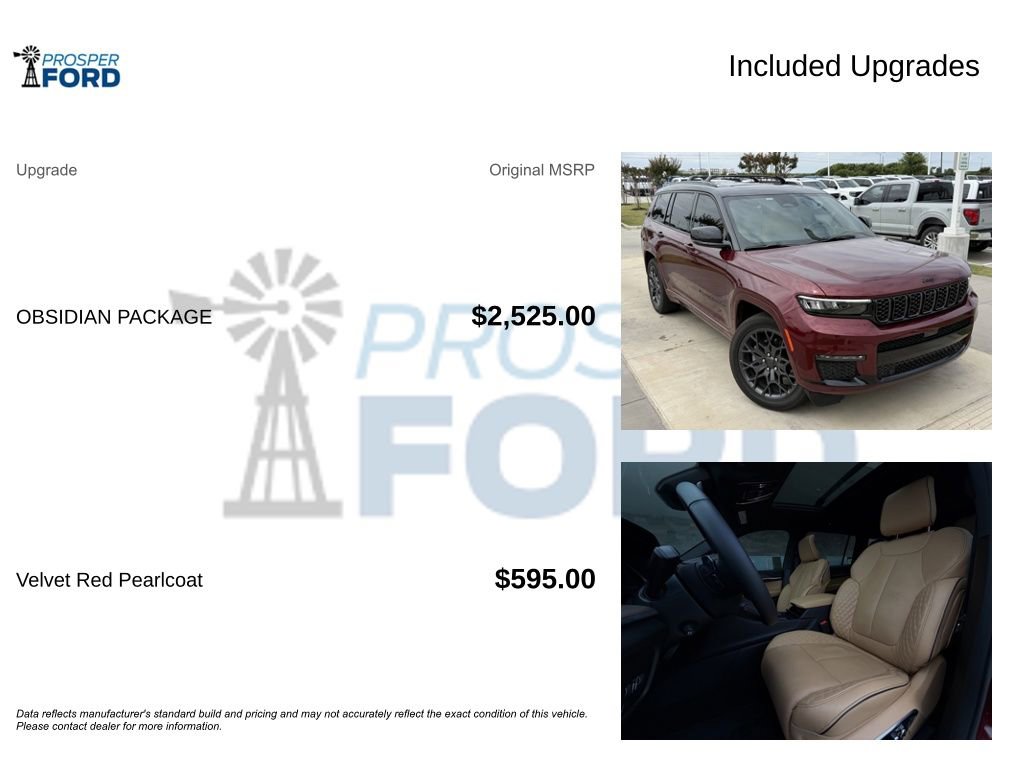 Used 2025 Jeep Grand Cherokee L Summit w/ Obsidian Package AWD/4WD image 3