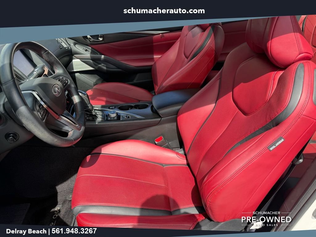 Used 2021 INFINITI Q60 Red Sport 400 w/ Carbon Fiber Package RWD image 10