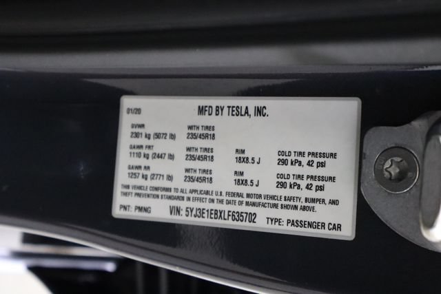 Used 2020 Tesla Model 3 Long Range AWD/4WD image 42
