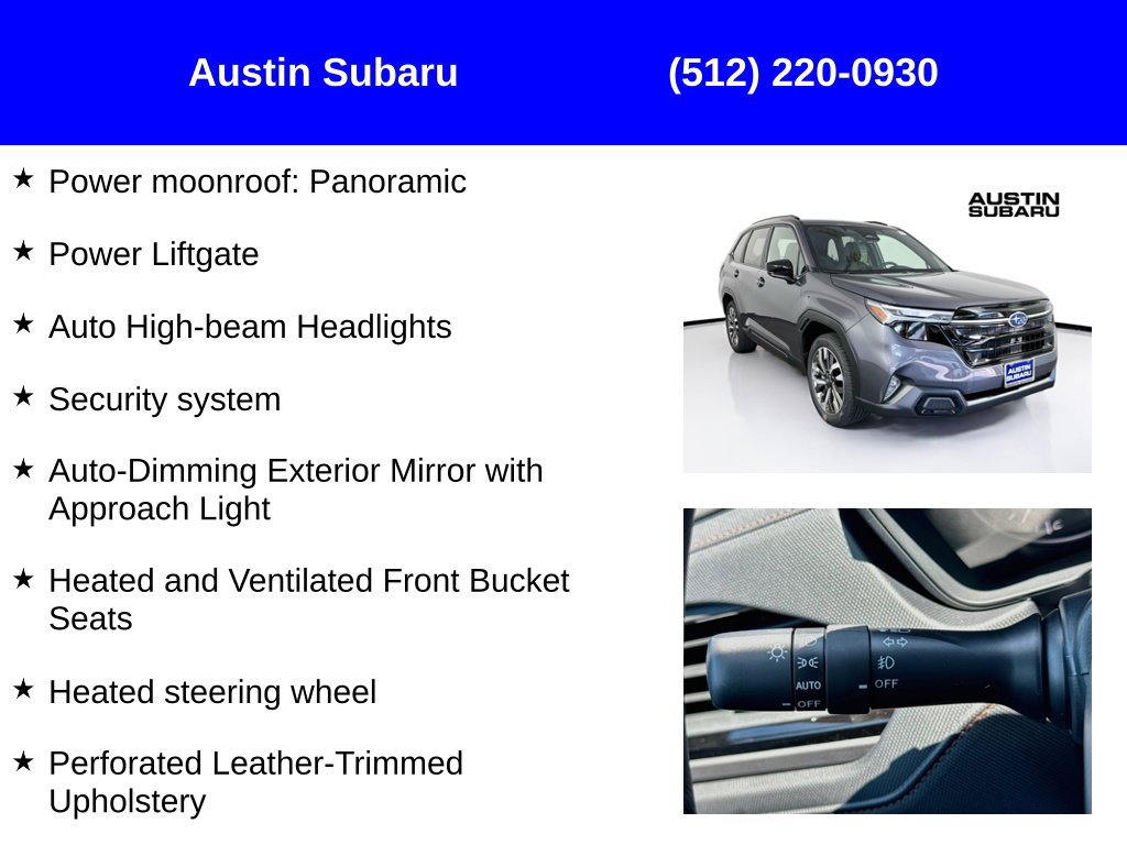 New 2026 Subaru Forester Touring AWD/4WD image 17